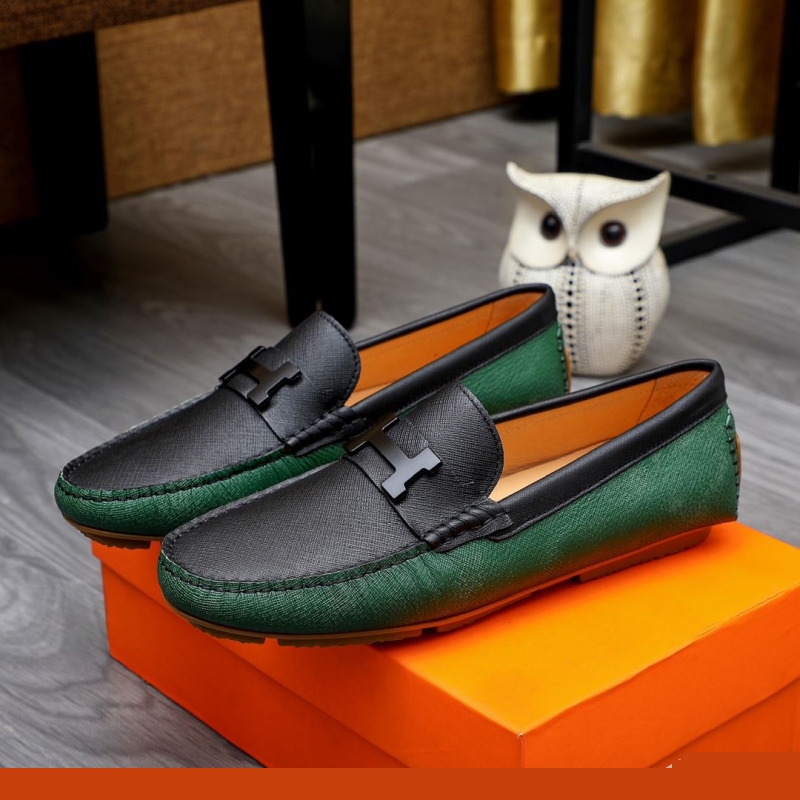 H**mes leather shoes